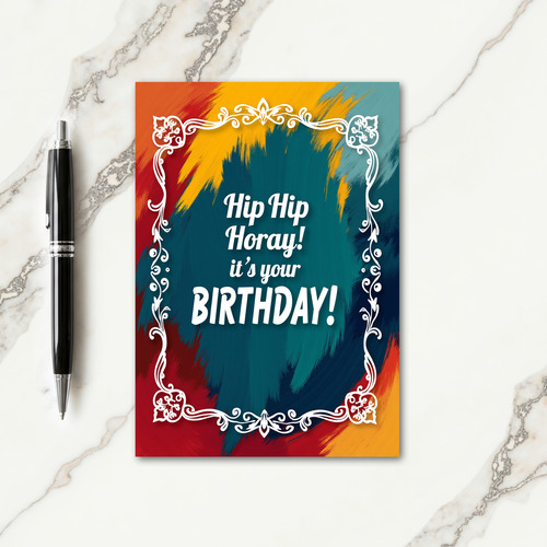 Jubilant Typography Birthday Card