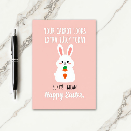 Juicy Carrot Easter Card