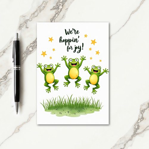 Jumping For Joy Fathers Day Card