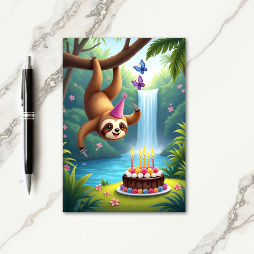Jungle Birthday Creature Card