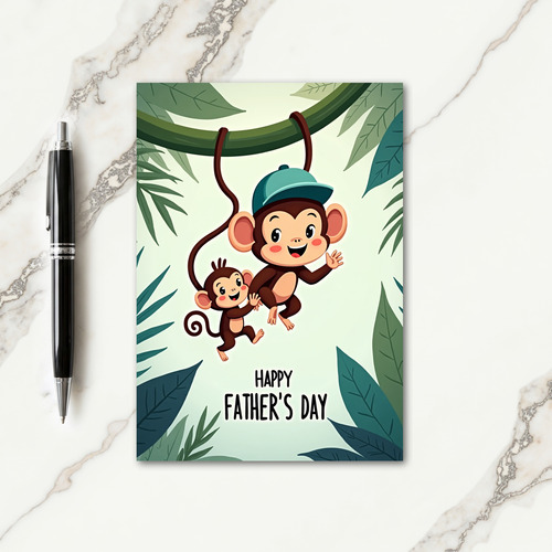 Jungle Fathers Day Art Card