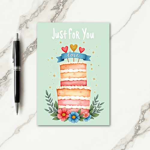 Just For You Birthday Card