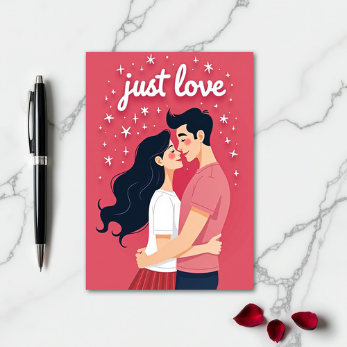 Just Love Modern Embrace Card
