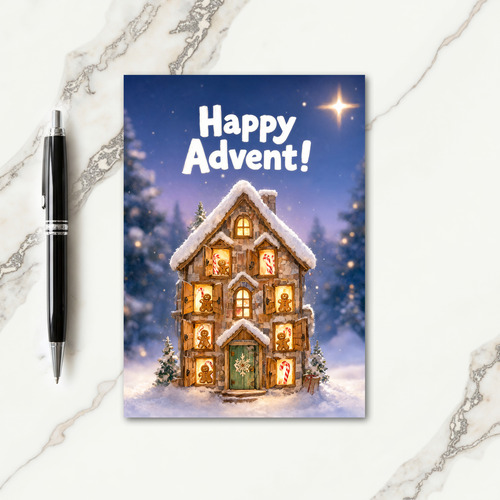 Kids Advent Calendar Card