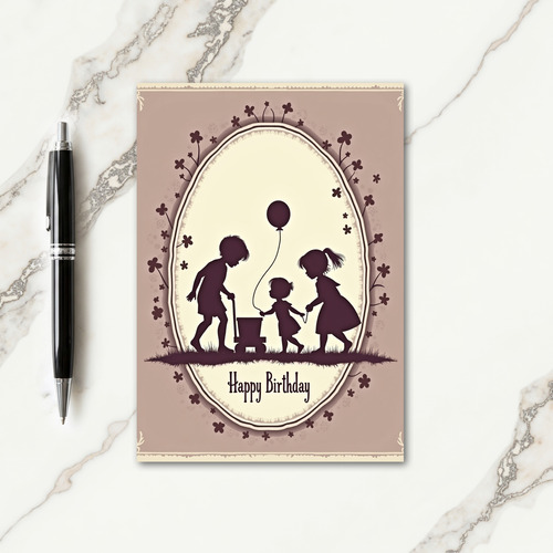Kids Balloon Birthday Card