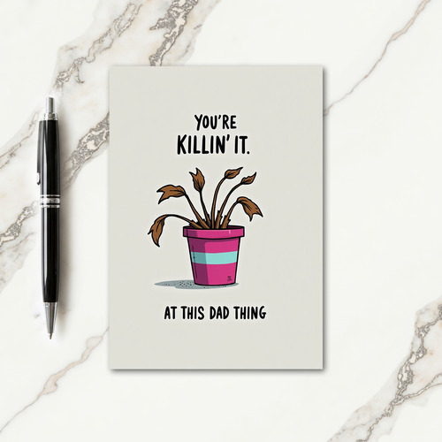 Killin It Dad Joke Fathers Day Card