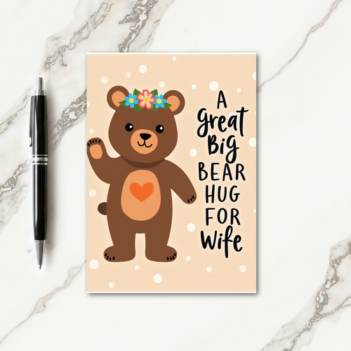 Kind Bear Mothers Day Card