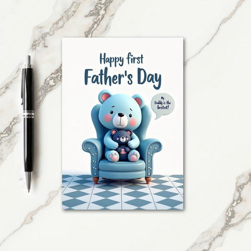 Kind Fathers Day Armchair Card