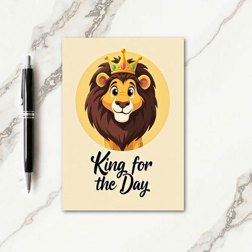 Kind Fathers Day Feline Portrait Card