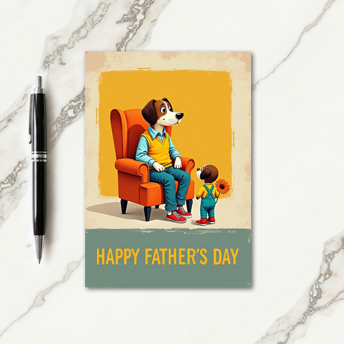 Kind Fathers Day Figure Card