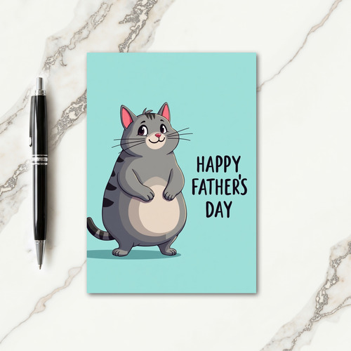 Kind Feline Fathers Day Card