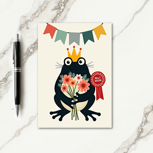 Kind Frog Mothers Day Card