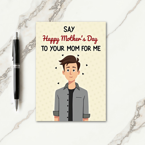Kind Son Mothers Day Art Card