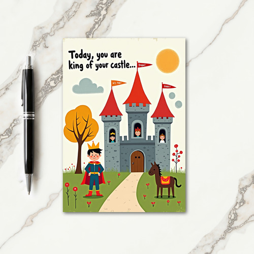 King Castle Sweet Fathers Day Card