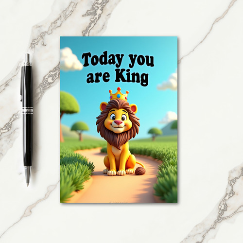 King Fathers Day Art Card