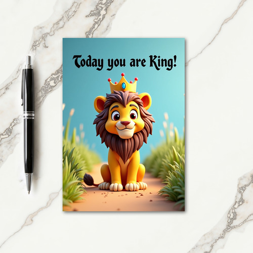 King Feline Fathers Day Card