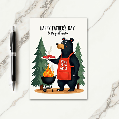 King Of Grill Fathers Day Card