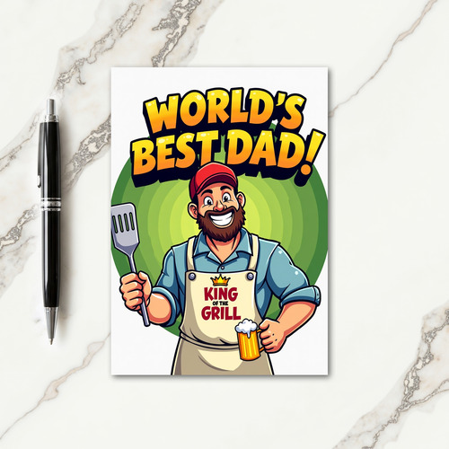 King Of The Grill Fathers Day Card