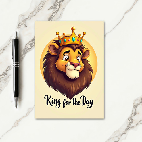 Kings Crown Fathers Day Card