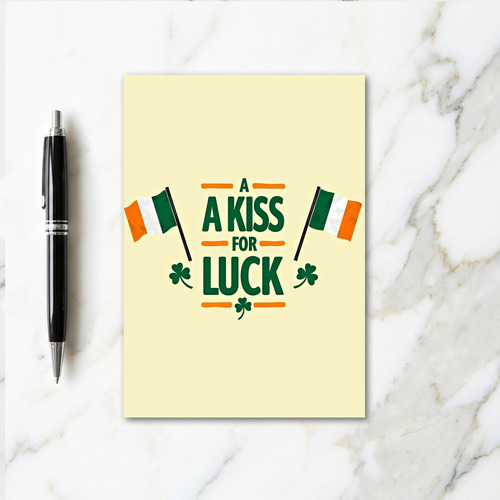 Kiss For Luck Irish Pride Card