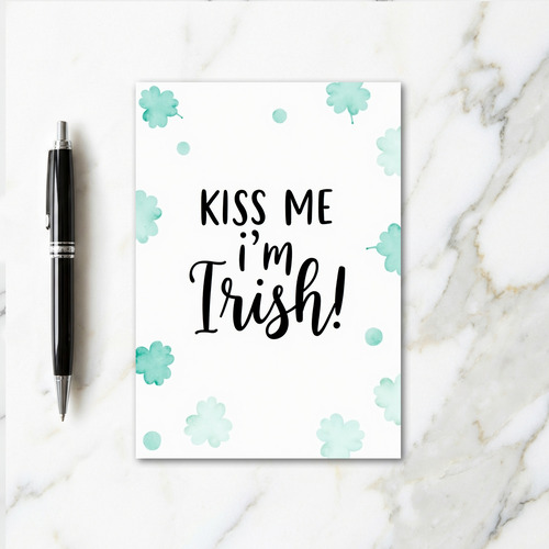 Kiss Me Irish Fun Card