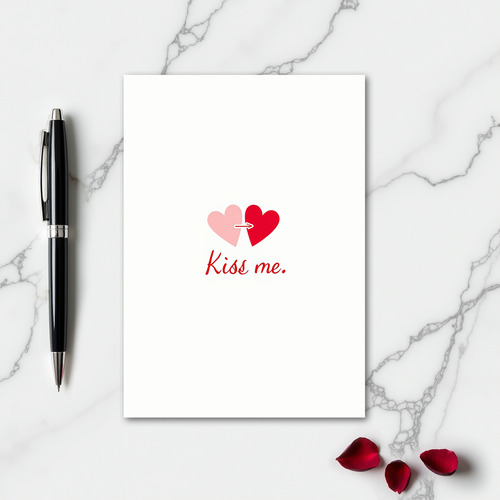 Kiss Me Love Romance Card