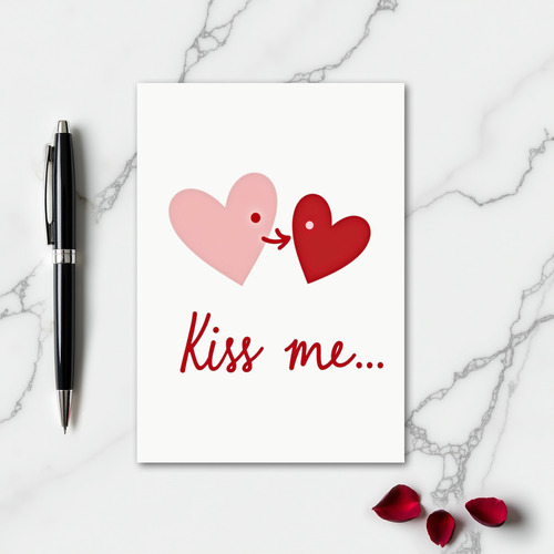 Kiss Me Simple Love Card