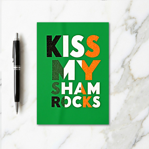 Kiss My Shamrocks Irish Pride Card