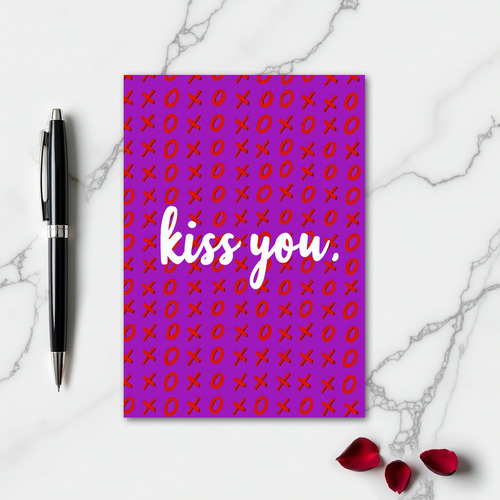 Kiss You Xo Modern Love Card