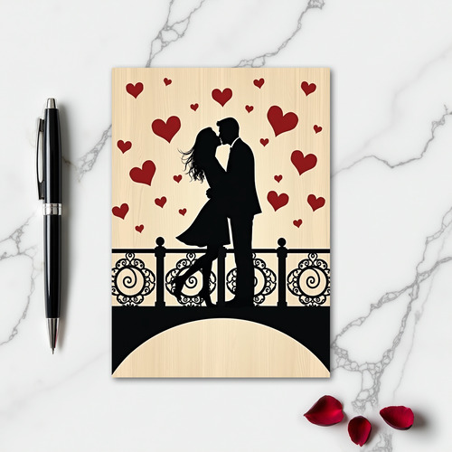 Kissing Couple Love Card