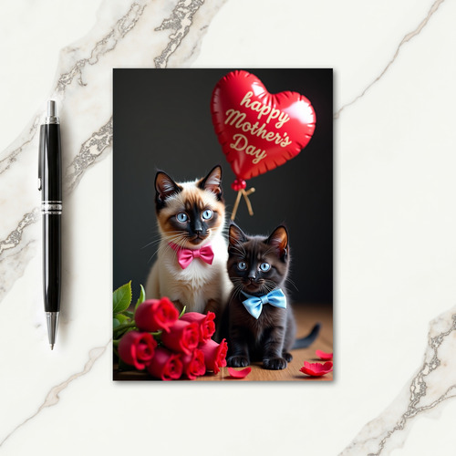 Kitten Mothers Day Wish Card