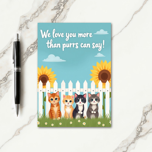 Kitty Loves Mothers Day Card