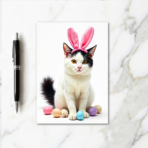 Kitty Springtime Fun Pet Card