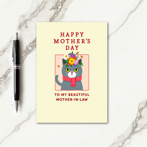 Kittys Sweet Mothers Day Card