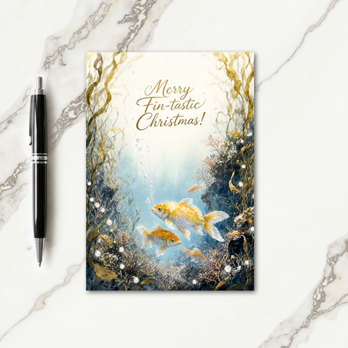 Koi Christmas Card