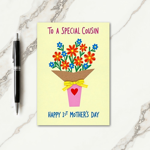 Kraft Paper Floral Bouquet Card