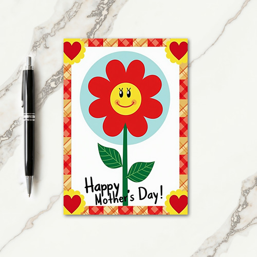 Kraft Paper Floral Mothers Day Card