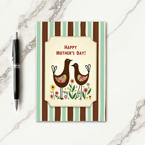 Kraft Paper Happy Mothers Day Card