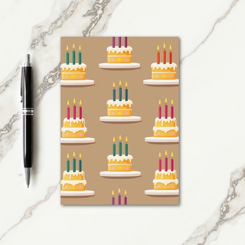 Kraft Paper Joyful Cakes Card