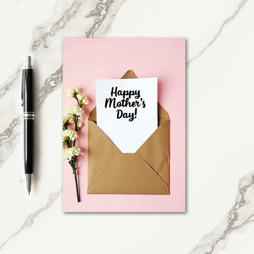 Kraft Paper Mothers Day Card