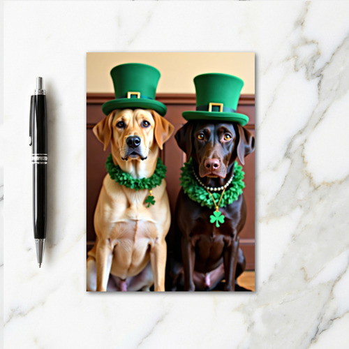 Labrador Irish Celebration Card