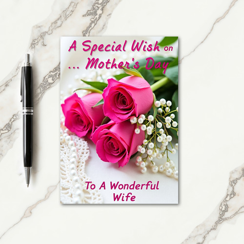 Lace Adorned Mothers Day Card