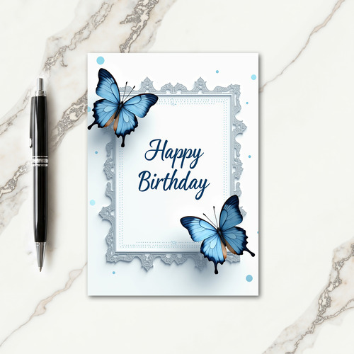 Lace Border Birthday Card