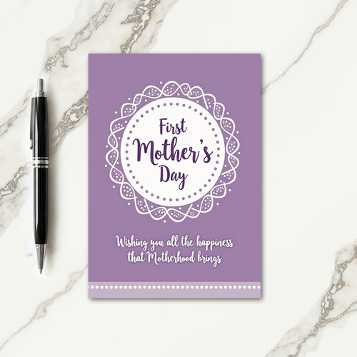 Lace First Mothers Day Card