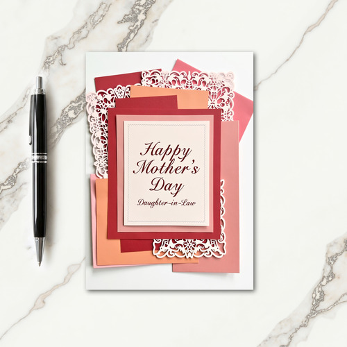 Lace Floral Mothers Card