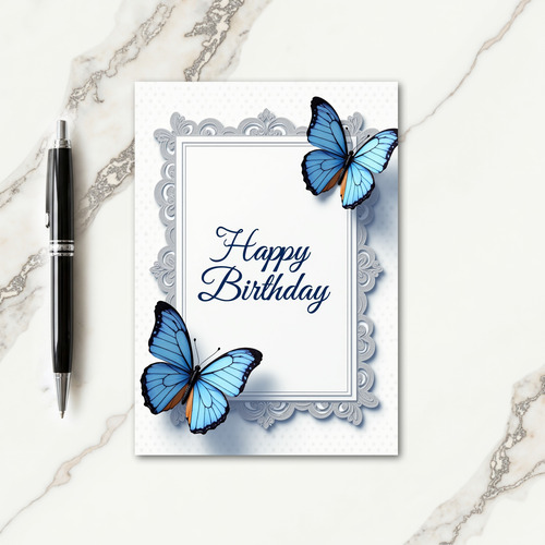 Lace Insect Birthday Card