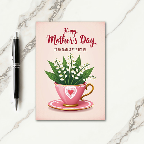 Lace Teacup Mothers Day Card