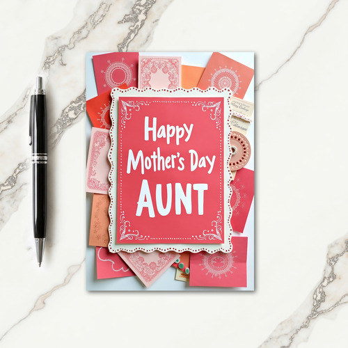 Lace Trim Aunts Day Card