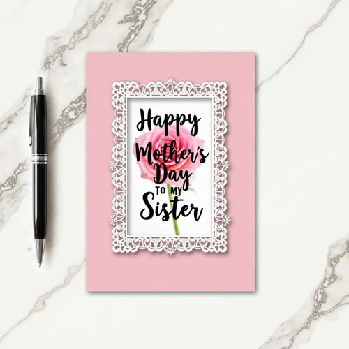 Lacy Frame Mothers Day Card