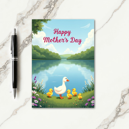 Lake Mothers Day Waterfowl Card